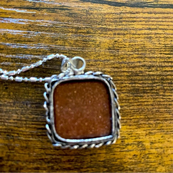Goldstone Pendant Necklace - Picture 3 of 4